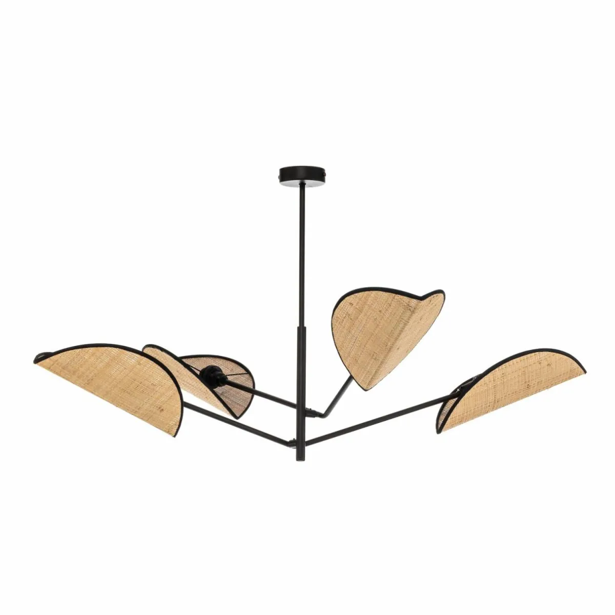 suspension_vene_noireaspect_rotin___lampes_1.webp New EMIBIG LIGHTING Suspension Vene, noire/aspect rotin, à 4 lampes