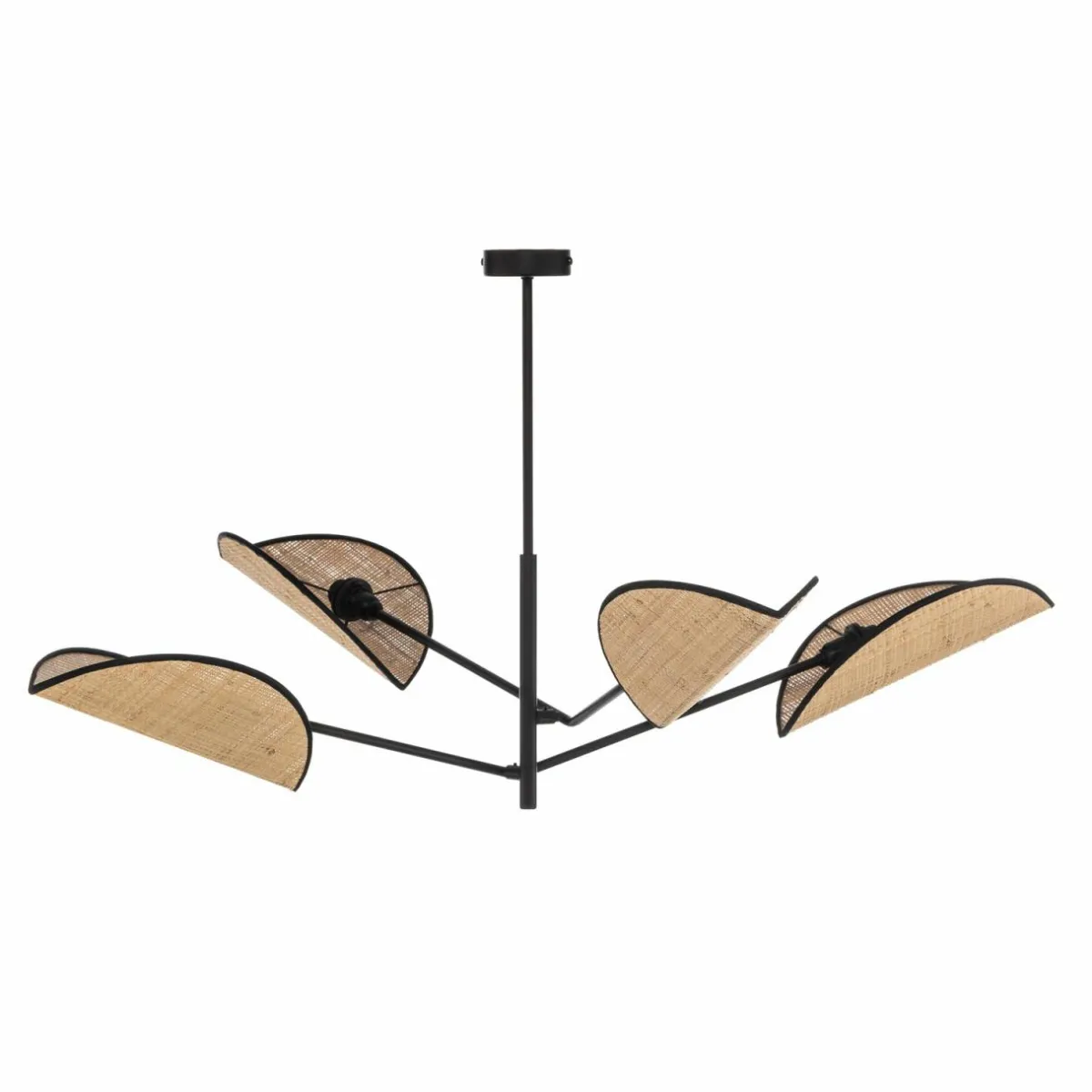 suspension_vene_noireaspect_rotin___lampes_2.webp New EMIBIG LIGHTING Suspension Vene, noire/aspect rotin, à 4 lampes