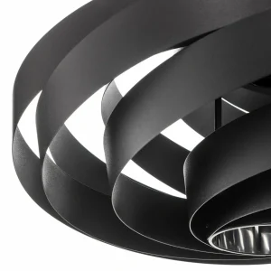 Store Domiluce Suspension Vento, noir, Ø 50 cm, métal, E27