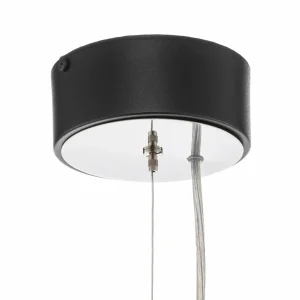 Store Domiluce Suspension Vento, noir, Ø 50 cm, métal, E27