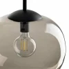 Fashion TK Lighting Suspension Vibe, verre brun-transparent, Ø 20 cm