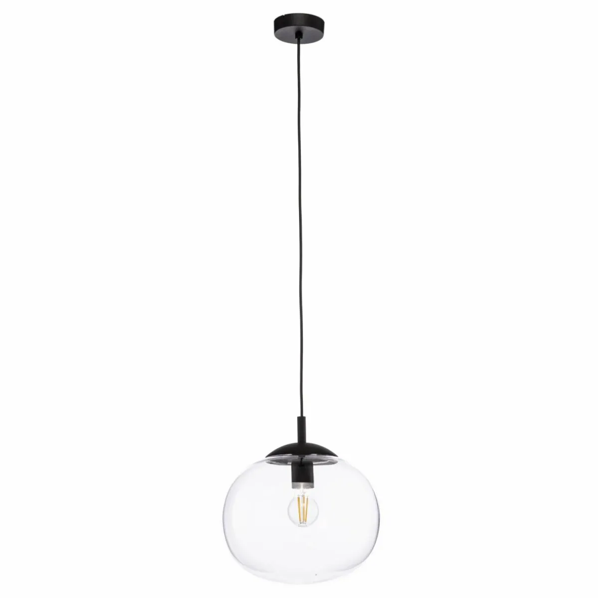 suspension_vibe_verre_clair___cm_1-3.webp Store TK Lighting Suspension Vibe, verre clair, Ø 30 cm