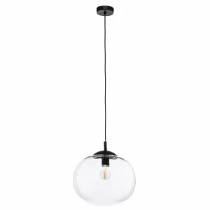 Fashion TK Lighting Suspension Vibe, verre clair, Ø 35 cm