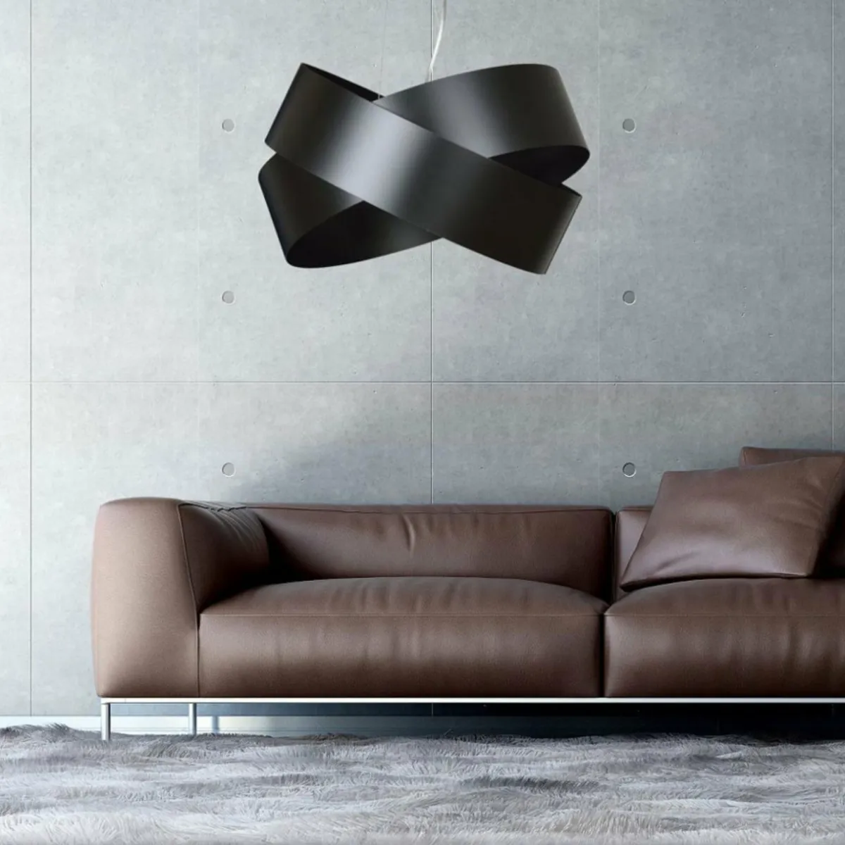 suspension_vieno_en_anneaux_dacier_noir_0.webp Outlet EMIBIG LIGHTING Suspension Vieno en anneaux d’acier noir