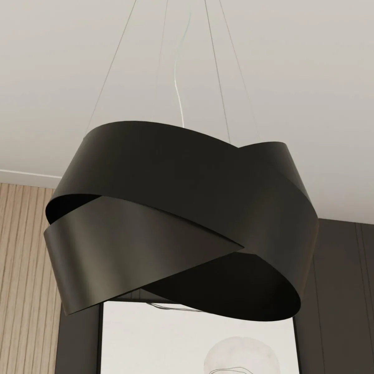 suspension_vieno_en_anneaux_dacier_noir_4.webp Outlet EMIBIG LIGHTING Suspension Vieno en anneaux d’acier noir