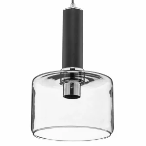 Best Jupiter Suspension Viva, fumée/noire/chromée, à 3 lampes