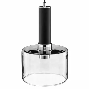 Best Jupiter Suspension Viva, fumée/noire/chromée, à 3 lampes