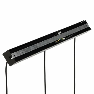 Best Jupiter Suspension Viva, fumée/noire/chromée, à 3 lampes