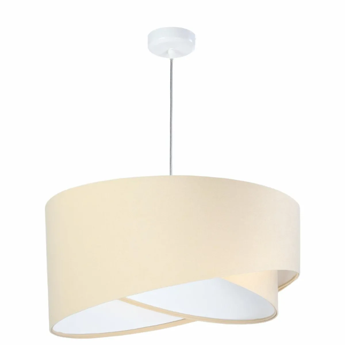 Best Maco Design Suspension Vivien, bicolore, beige/blanc