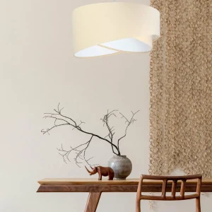 Best Maco Design Suspension Vivien, bicolore, beige/blanc