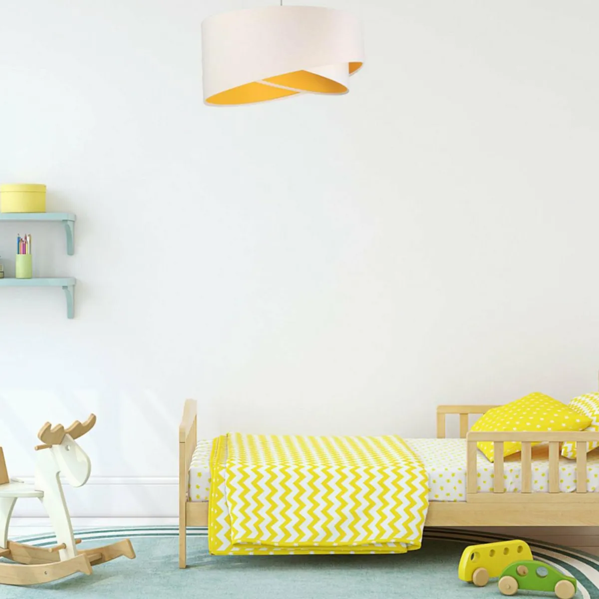suspension_vivien_bicolore_blancorange_0.webp Store Maco Design Suspension Vivien, bicolore, blanc/orange