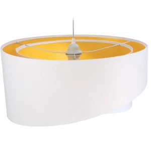 Store Maco Design Suspension Vivien, bicolore, blanc/orange