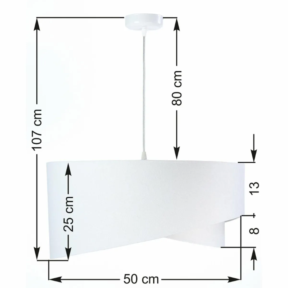 suspension_vivien_bicolore_blancorange_5.webp Store Maco Design Suspension Vivien, bicolore, blanc/orange