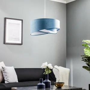 Discount Maco Design Suspension Vivien, bicolore, bleu clair/blanc