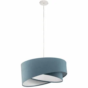 Discount Maco Design Suspension Vivien, bicolore, bleu clair/blanc