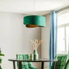 Hot Maco Design Suspension Vivien, bicolore, vert/or
