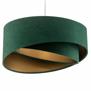 Hot Maco Design Suspension Vivien, bicolore, vert/or