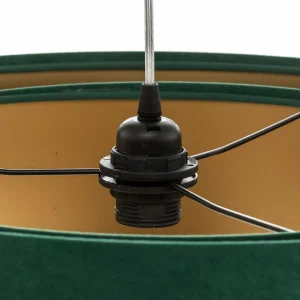 Hot Maco Design Suspension Vivien, bicolore, vert/or