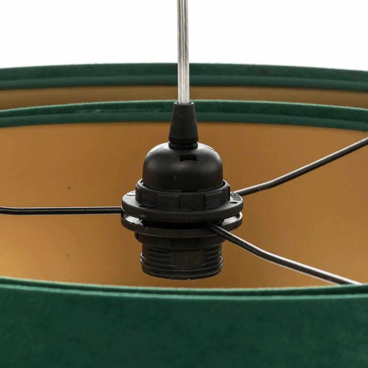 Hot Maco Design Suspension Vivien, bicolore, vert/or