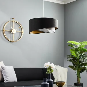 Best Sale Maco Design Suspension Vivien velours noir/gris/argent/or