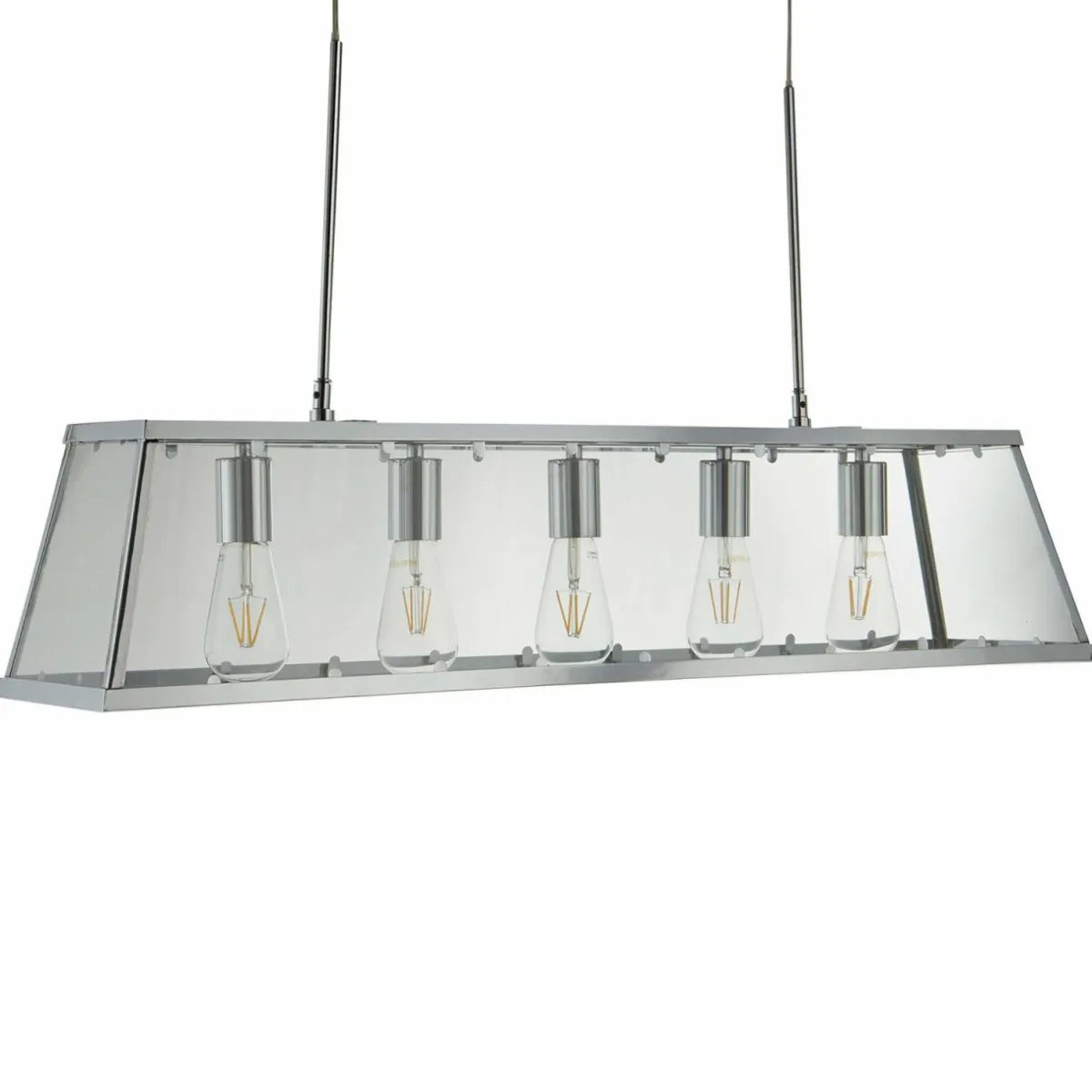 suspension_voyager_en_chrom___lampes_0.webp Store Searchlight Suspension Voyager en chromé à 5 lampes