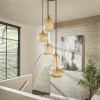 Flash Sale Zijlstra Suspension V-Shape, ambre, Ø 40 cm, verre, à 5 lampes