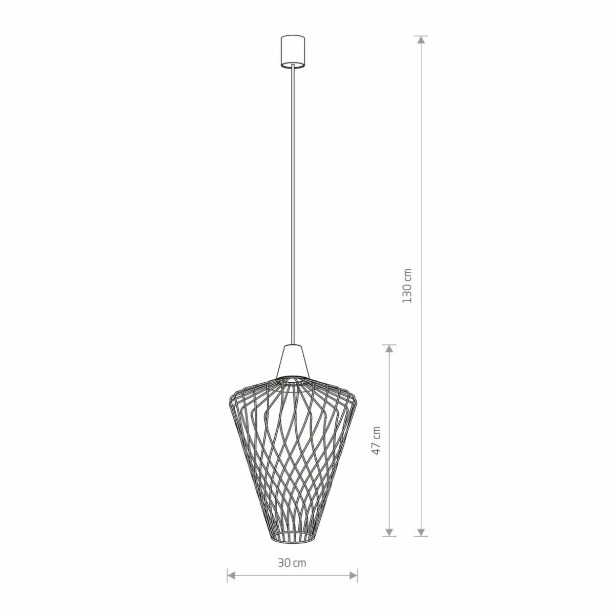 suspension_wave_l_avec_abatjour_cage_dore_0.webp Clearance Nowodvorski Lighting Suspension Wave L avec abat-jour cage, dorée