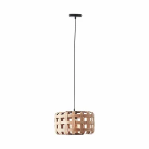 Fashion Brilliant Suspension Woodline, bambou, à 1 lampe