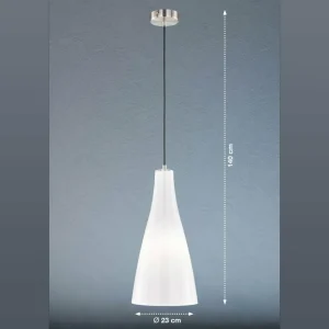 Hot FISCHER & HONSEL Suspension Zeal, nickel mat/opale, Ø 23 cm