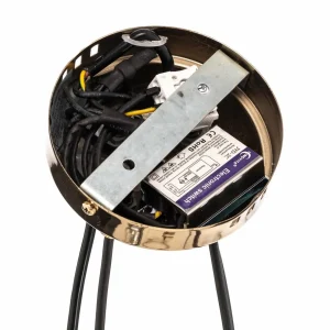Clearance Lucea Suspension Zerde 4+4, Ø 82 cm, dorée, à 8 lampes