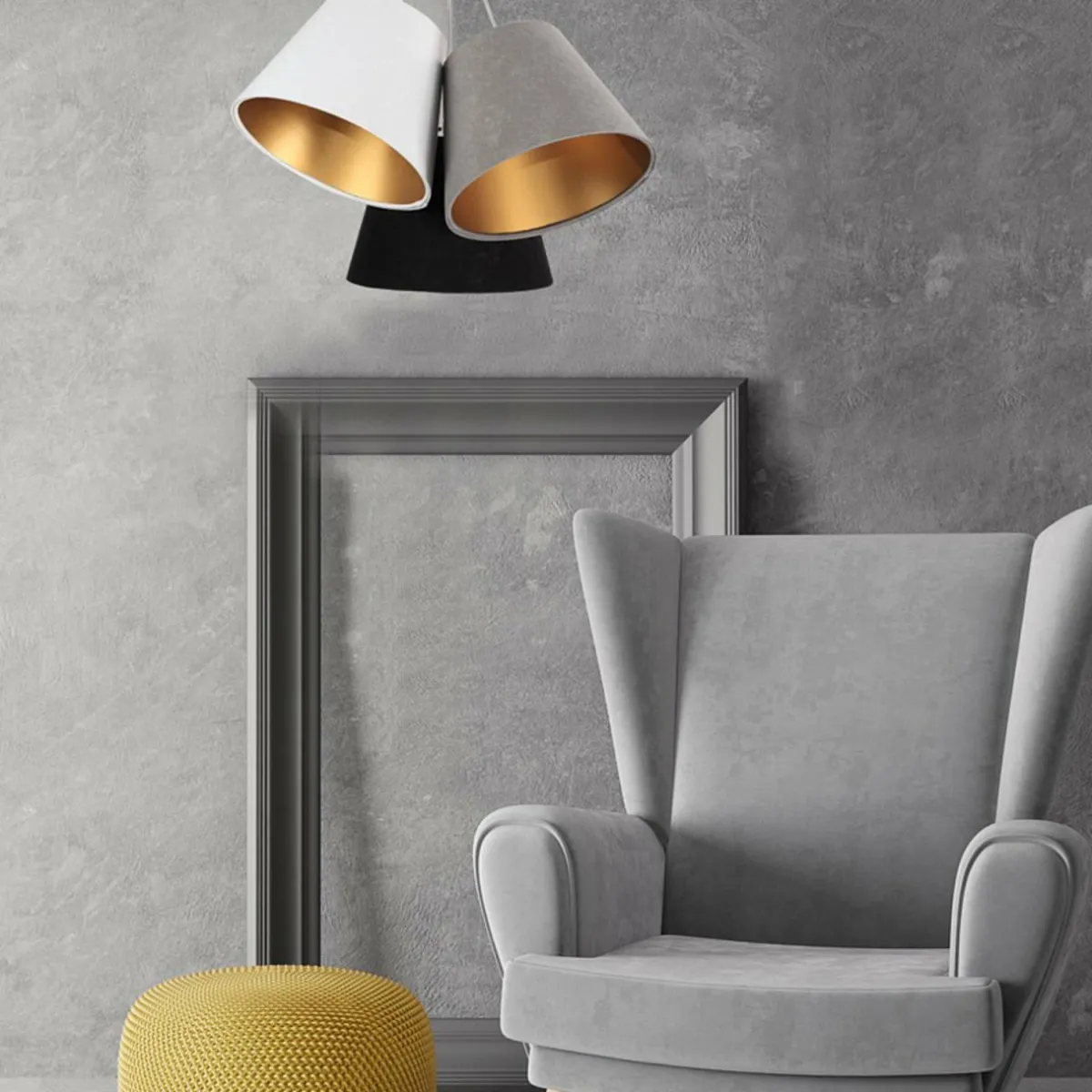 suspension_zsofia___lampes_blancgrisnoiror_0.webp New Maco Design Suspension Zsofia à 3 lampes blanc/gris/noir/or