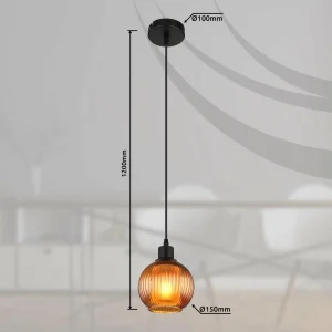Best Sale Globo Suspension Zumba, bronze, Ø 15 cm, verre