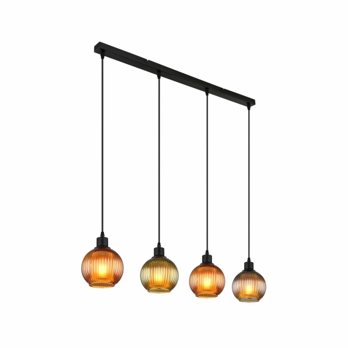 suspension_zumba_vertbronzeptrole__cm__flammes_verre_0.webp Discount Globo Suspension Zumba, vert/bronze/pétrole, 90 cm, 4 flammes, verre