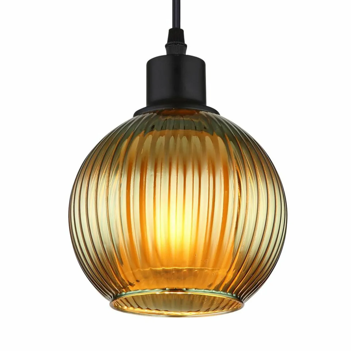 suspension_zumba_vertbronzeptrole__cm__flammes_verre_2.webp Discount Globo Suspension Zumba, vert/bronze/pétrole, 90 cm, 4 flammes, verre