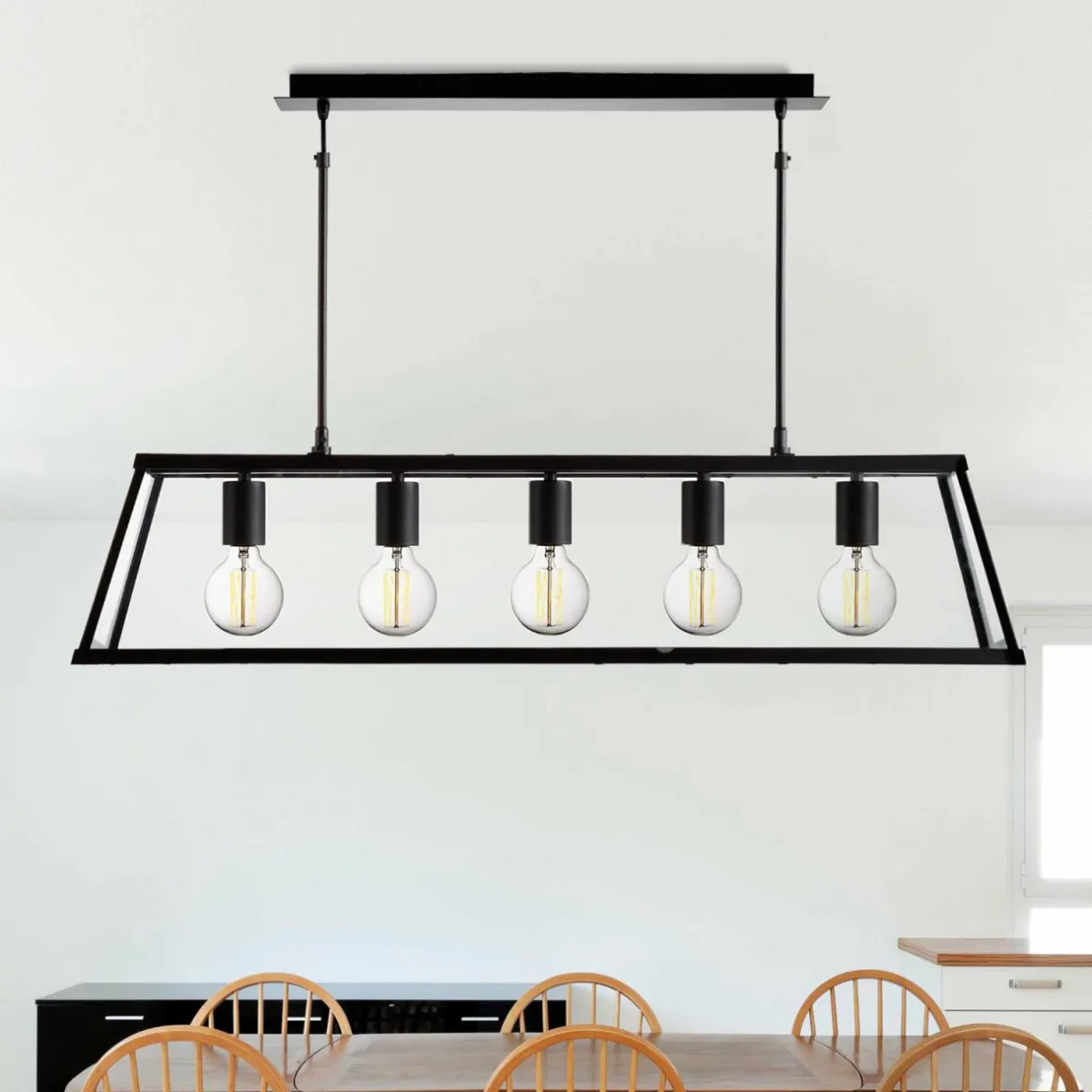 suspensionlanterne_voyager__cinq_lampes_1.webp Best Sale Searchlight Suspension-lanterne Voyager à cinq lampes