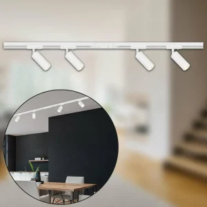 Hot Briloner Système de lampes LED sur rail 230 V, blanc, 4 spots LED, longueur 1,5 m