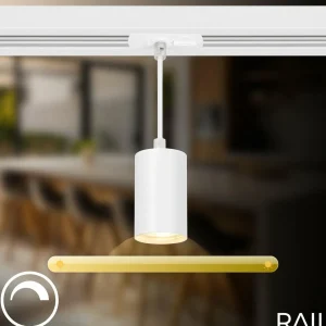 Online Briloner Système de lampes sur rail RAIL 230 V, blanc, 4 suspensions, longueur 1,5 m