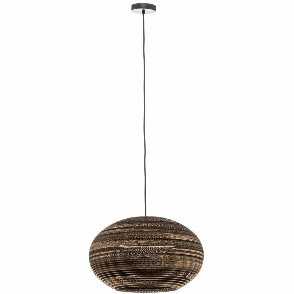 think_paper_suspension_lazy___cm_marron_carton_e_1.webp Online Think Paper Suspension Lazy, Ø 44 cm, marron, carton, E27