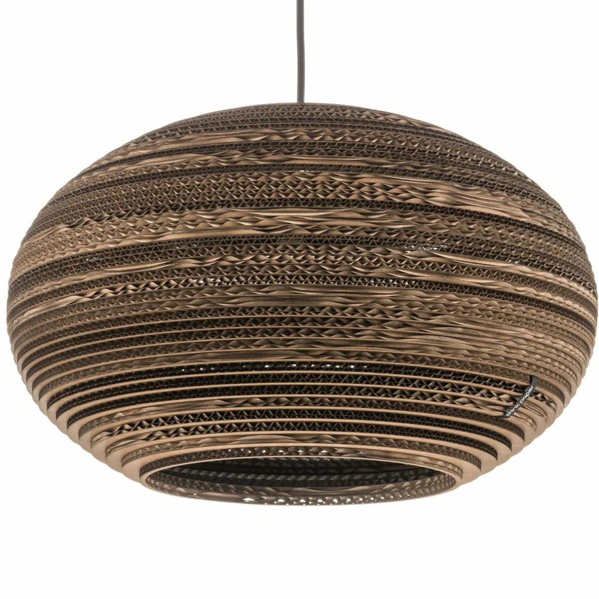think_paper_suspension_lazy___cm_marron_carton_e_2.webp Online Think Paper Suspension Lazy, Ø 44 cm, marron, carton, E27