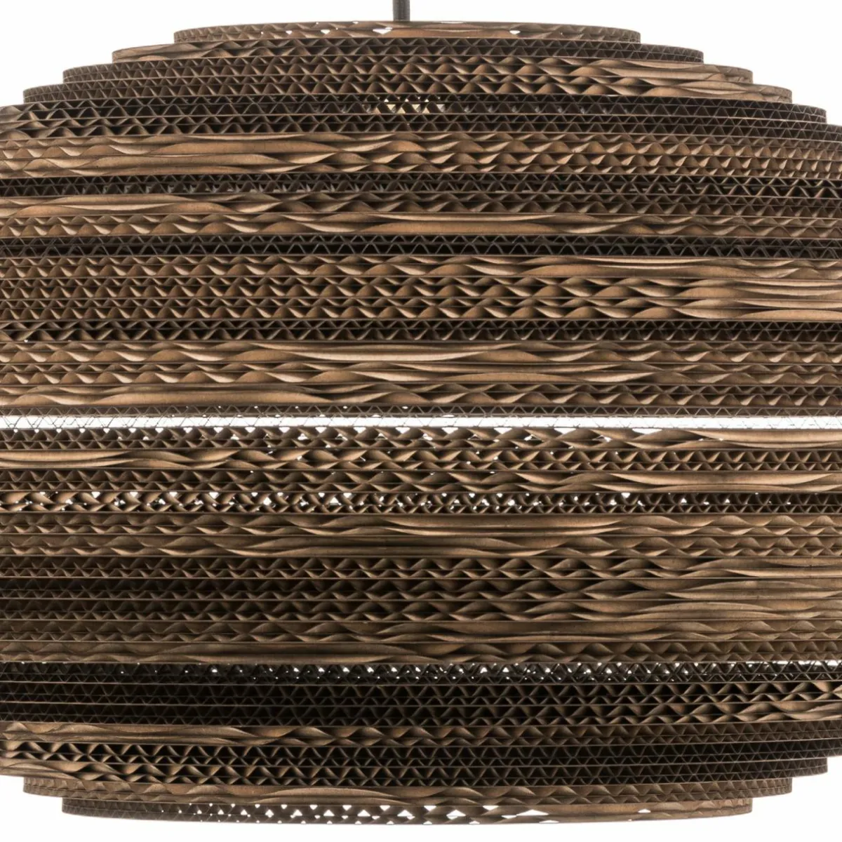 think_paper_suspension_lazy___cm_marron_carton_e_3.webp Online Think Paper Suspension Lazy, Ø 44 cm, marron, carton, E27