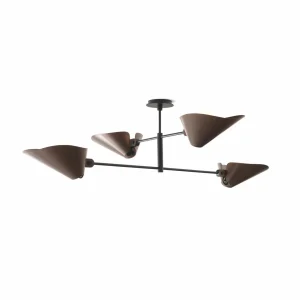 Clearance &Tradition Plafonnier Bonnet SC91, bronze, hauteur 40 cm