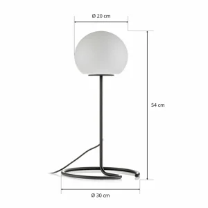 Fashion Wever & Ducré Lighting WEVER & DUCRÉ Dro 2.0 Lampe de table pied noir et blanc