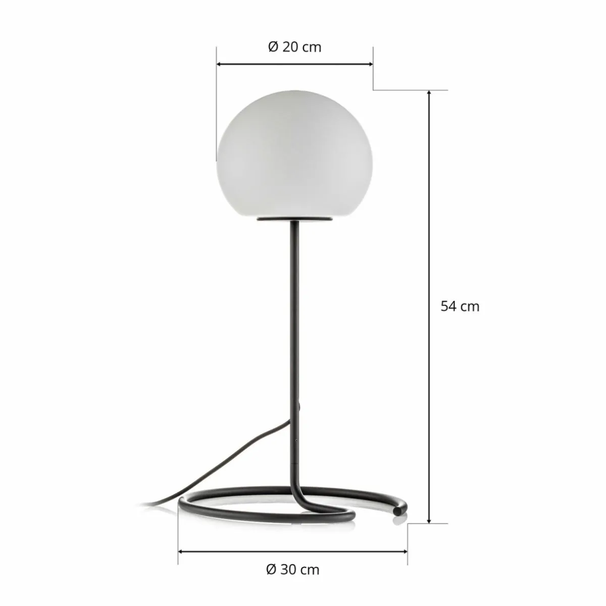 wever__ducr_dro__lampe_de_table_pied_noir_et_blanc_4.webp Fashion Wever & Ducré Lighting WEVER & DUCRÉ Dro 2.0 Lampe de table pied noir et blanc