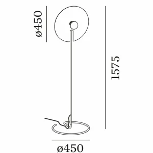 Store Wever & Ducré Lighting WEVER & DUCRÉ Mirro lampadaire 2.0 noir/chromé