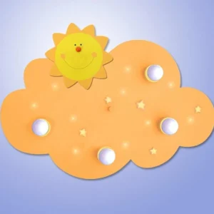 Fashion Waldi-Leuchten GmbH WOLKE SONNE, un plafonnier LED plein de fantaisie